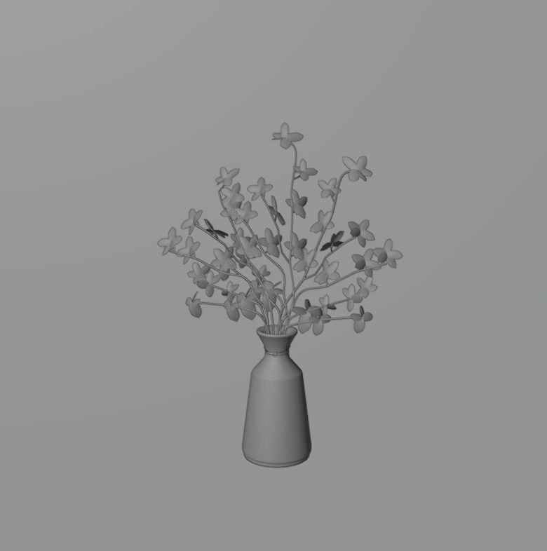 Flower 01 Free low-poly 3D model_8