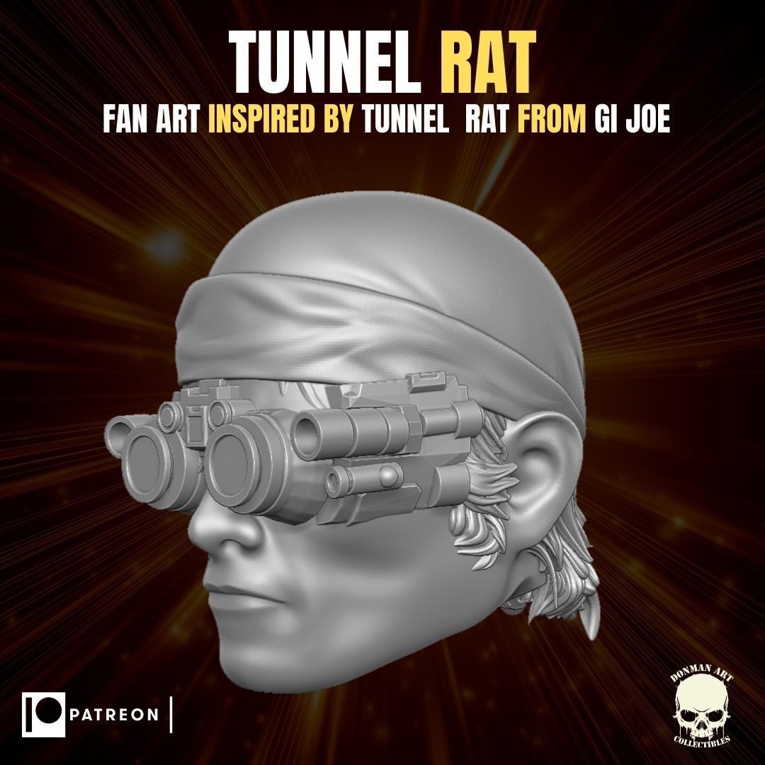 Tunnel Rat fan Art Head for Action Figures 3D print model_17