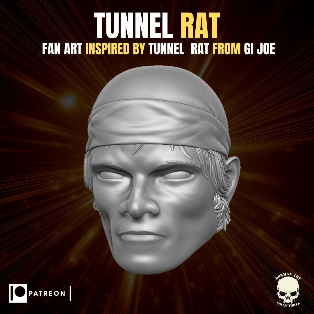 Tunnel Rat fan Art Head for Action Figures 3D print model_13