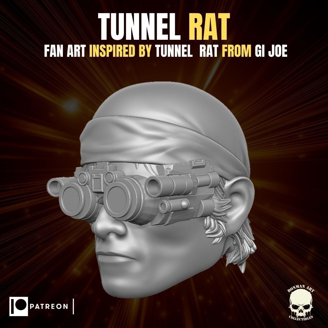 Tunnel Rat fan Art Head for Action Figures 3D print model_18