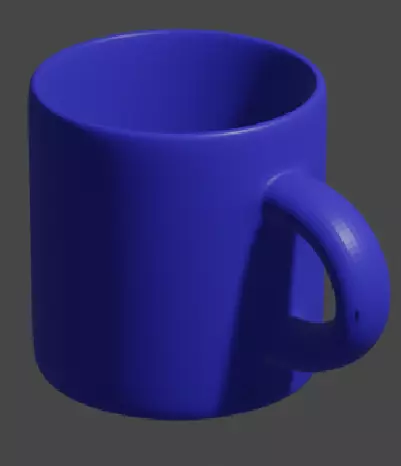 blue mug 3D model_0