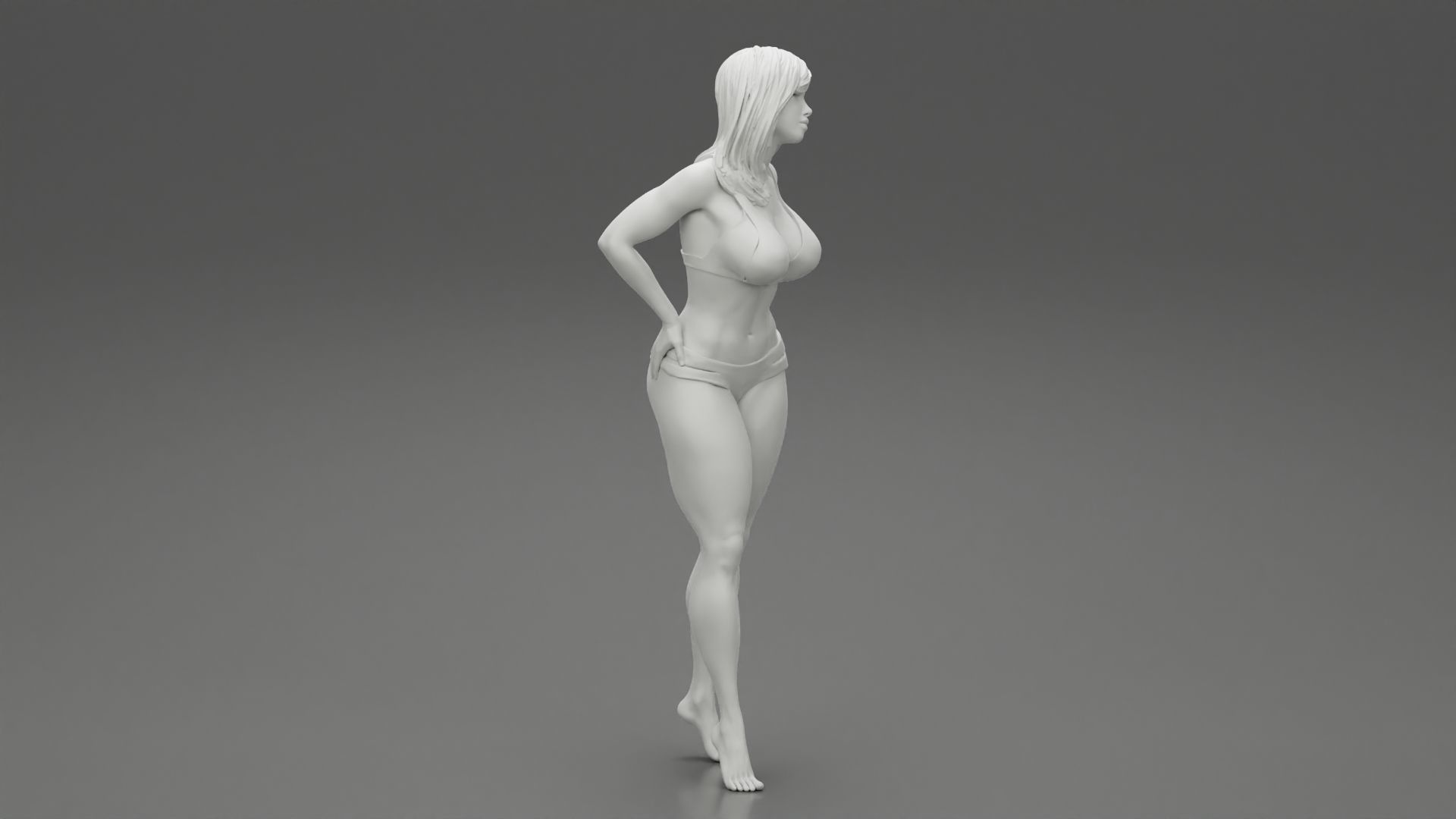 Sexy Woman in Bikini Pose 3D print model_7