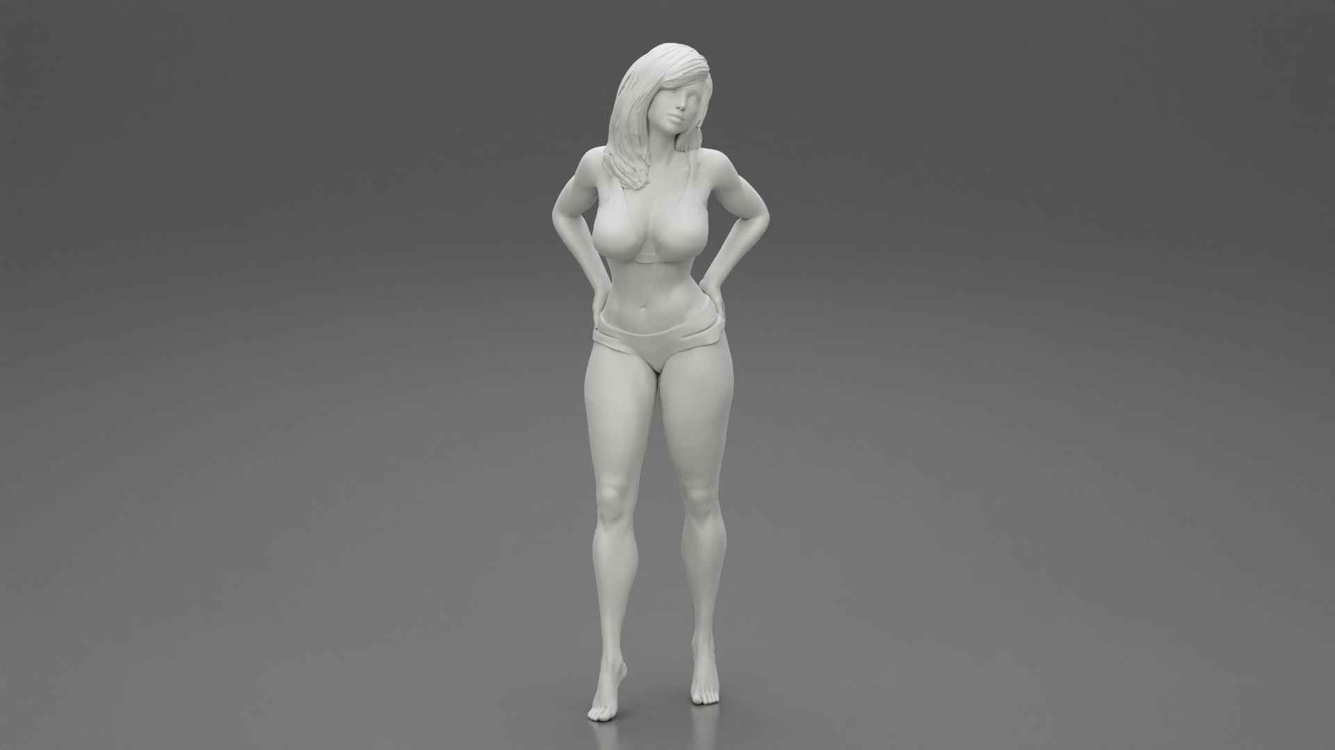 Sexy Woman in Bikini Pose 3D print model_6