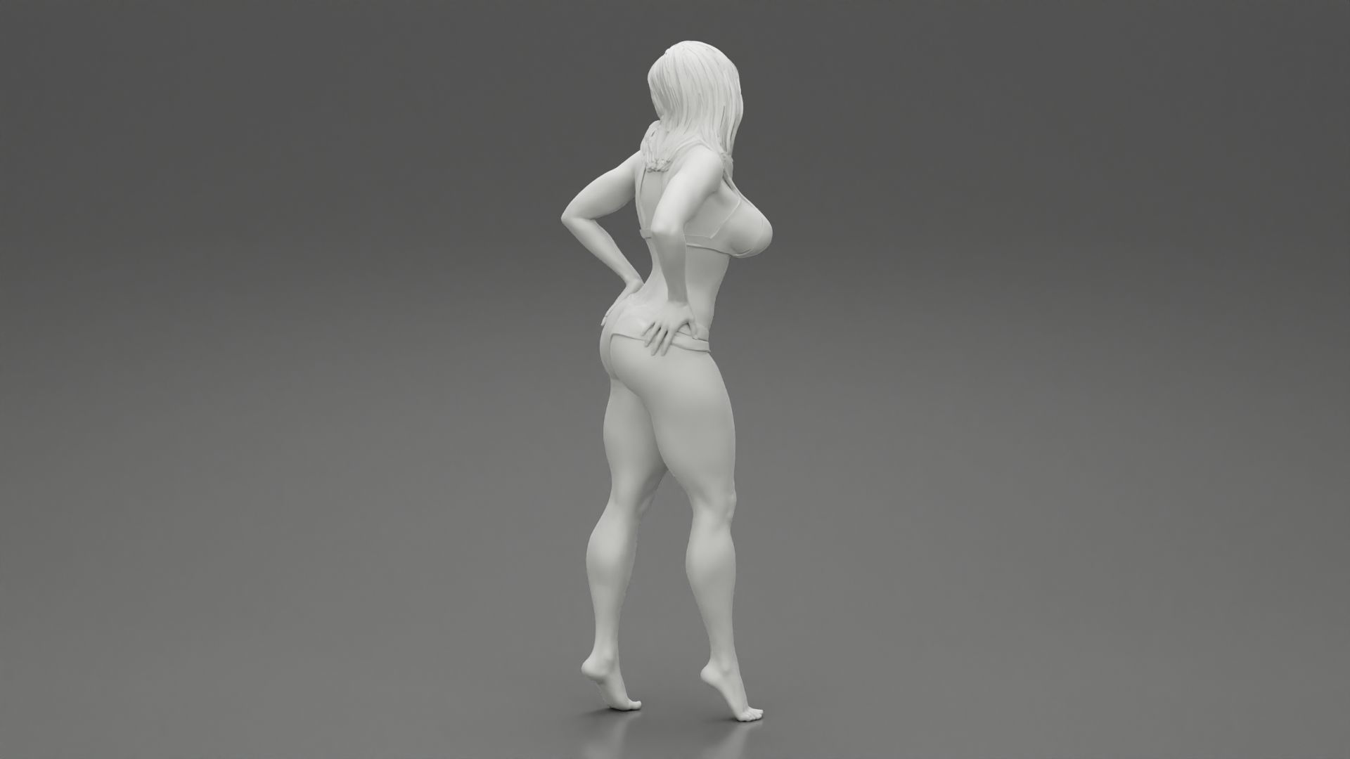 Sexy Woman in Bikini Pose 3D print model_8