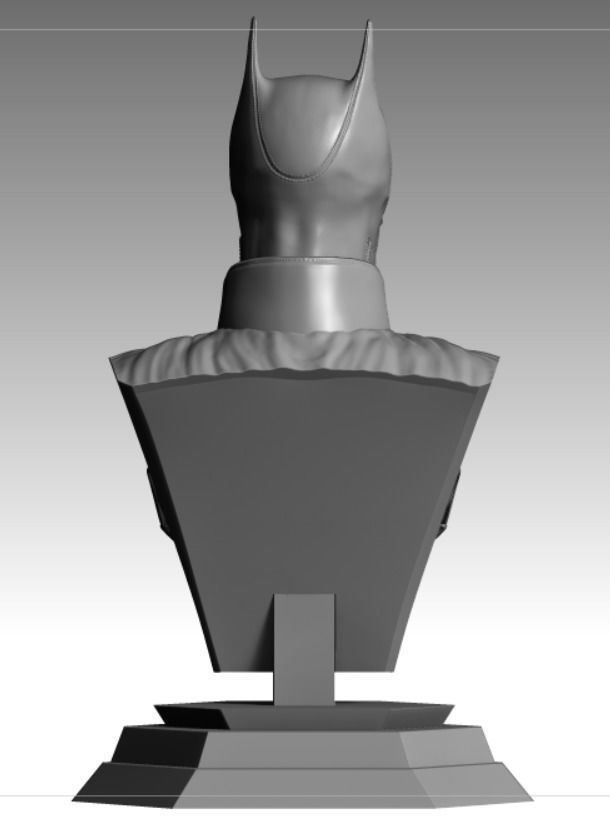 The Batman 3D printable bust 3D print model_7