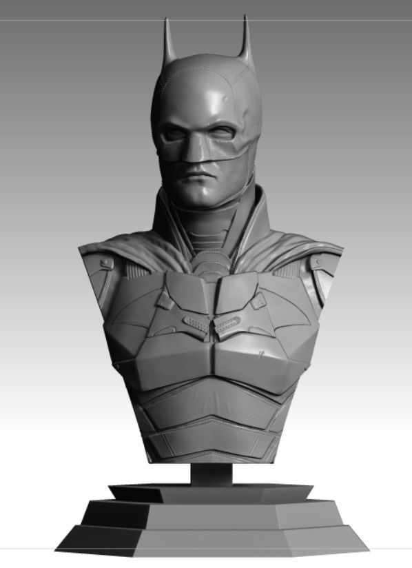 The Batman 3D printable bust 3D print model_4