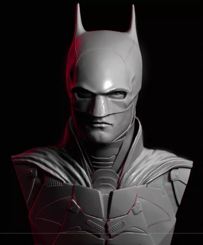 The Batman 3D printable bust 3D print model_0