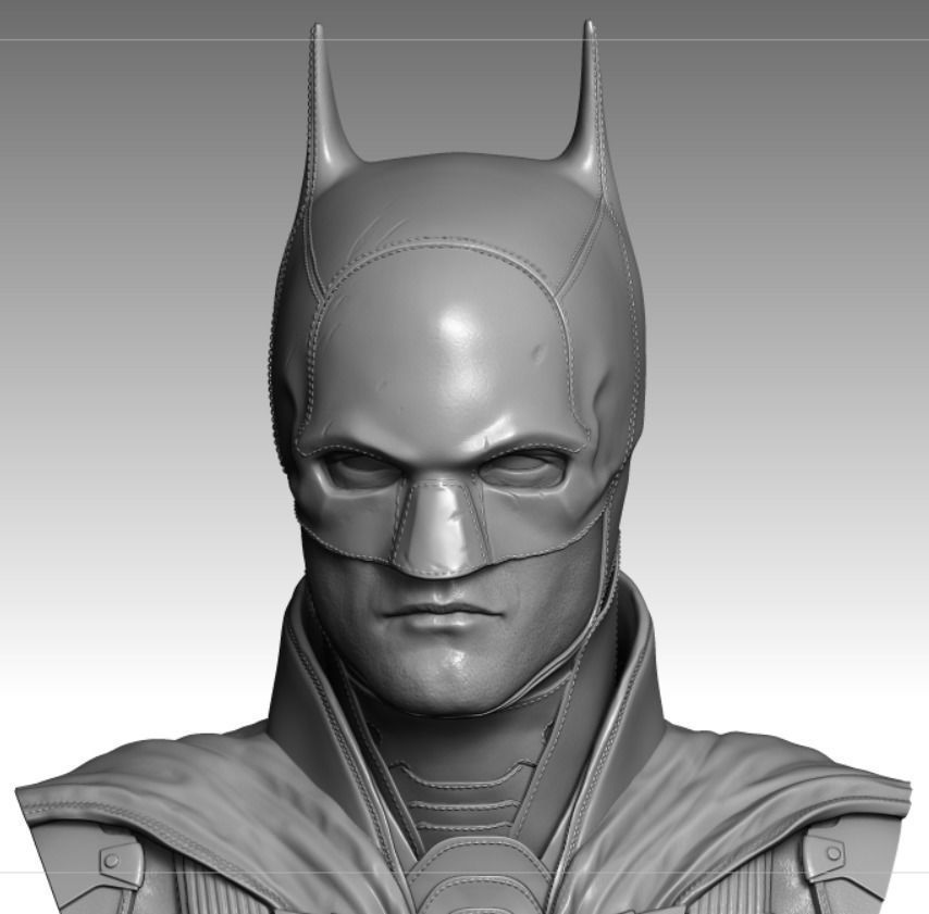 The Batman 3D printable bust 3D print model_1