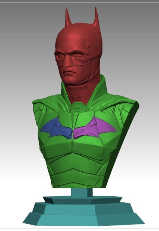 The Batman 3D printable bust 3D print model_11