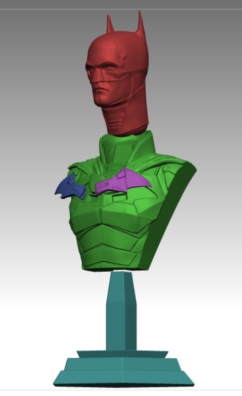 The Batman 3D printable bust 3D print model_12