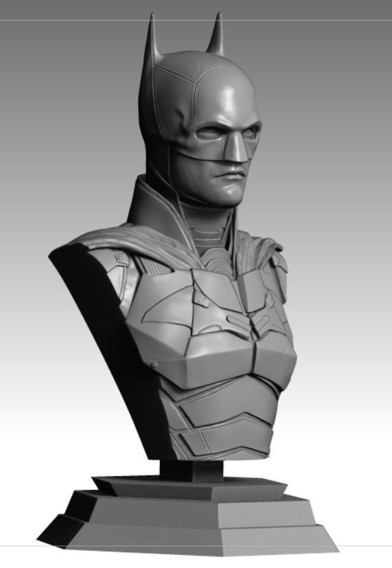 The Batman 3D printable bust 3D print model_9