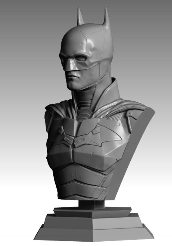 The Batman 3D printable bust 3D print model_5