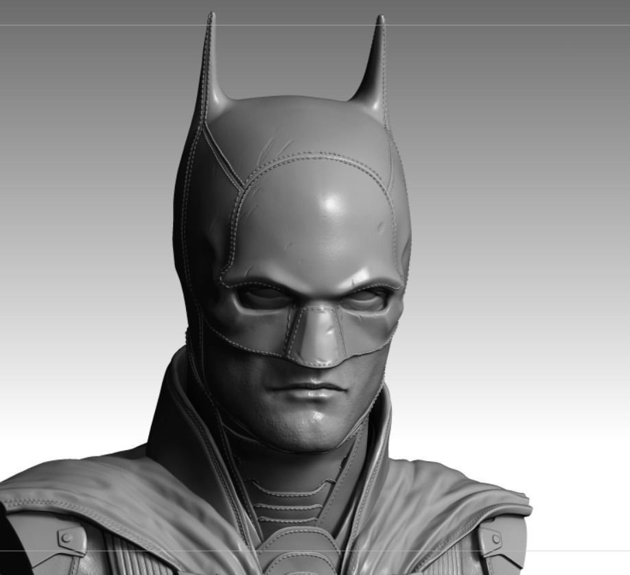 The Batman 3D printable bust 3D print model_3