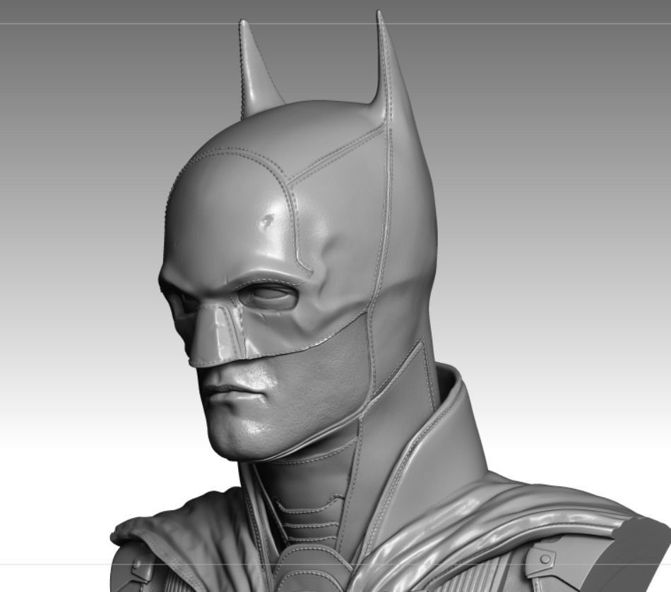 The Batman 3D printable bust 3D print model_2