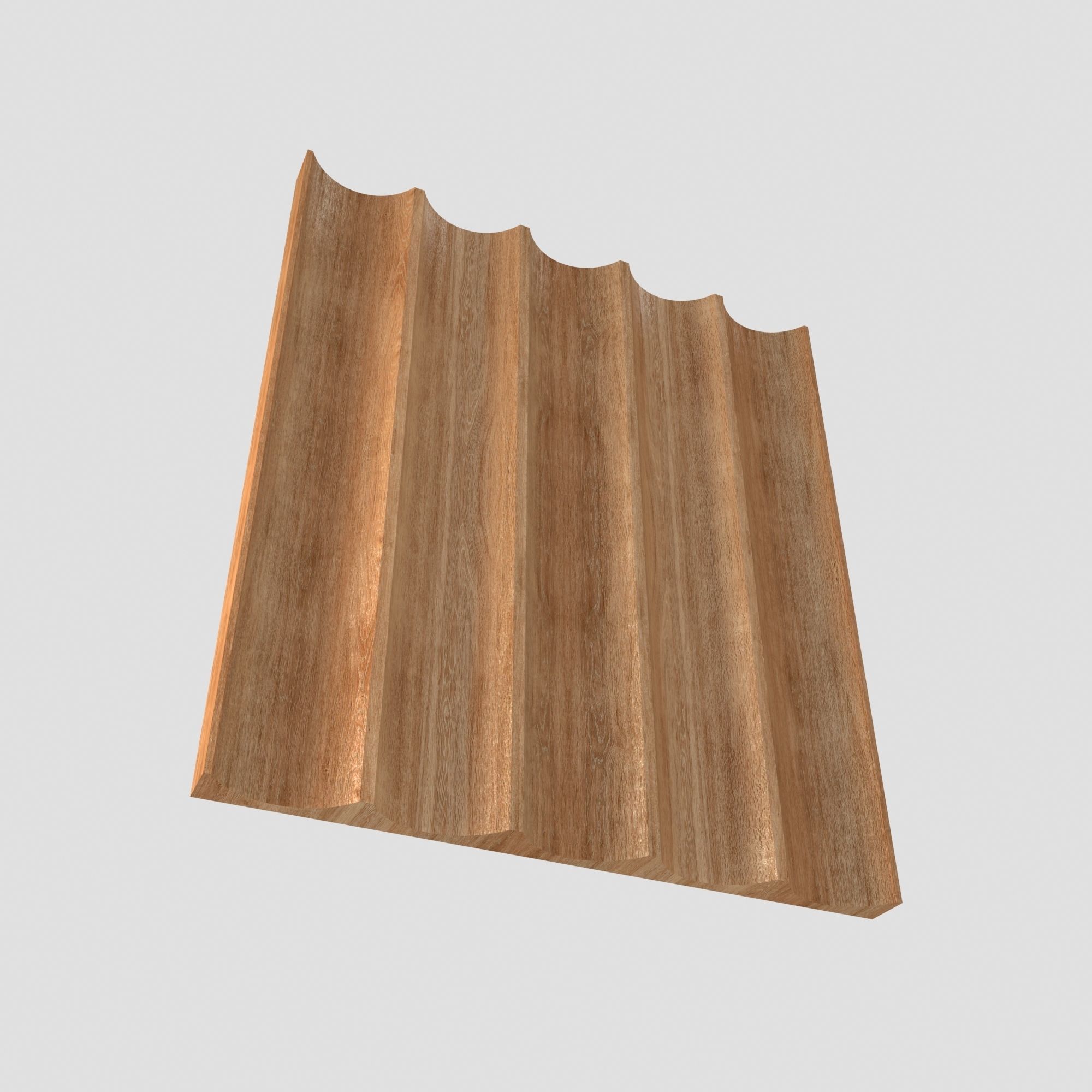 Wood Panels - Winchester - Fluted 3D model_4