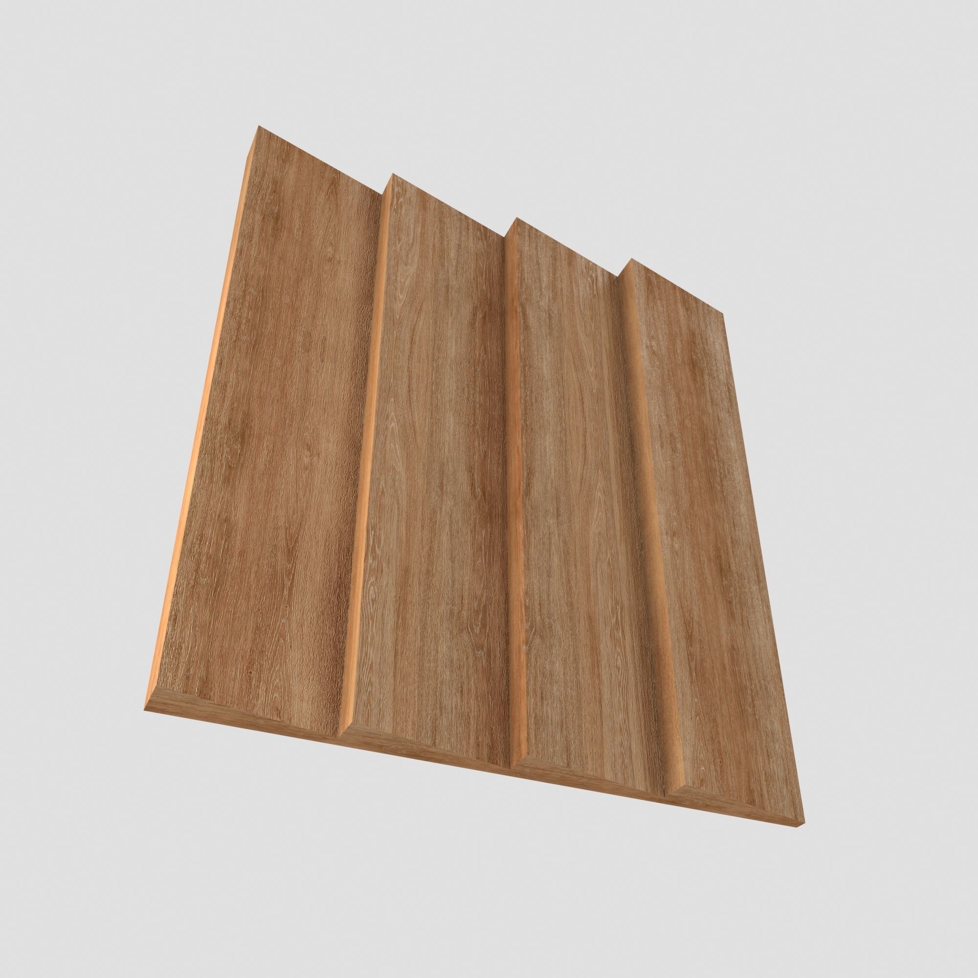 Wood Panels - Winchester - Fluted 3D model_2