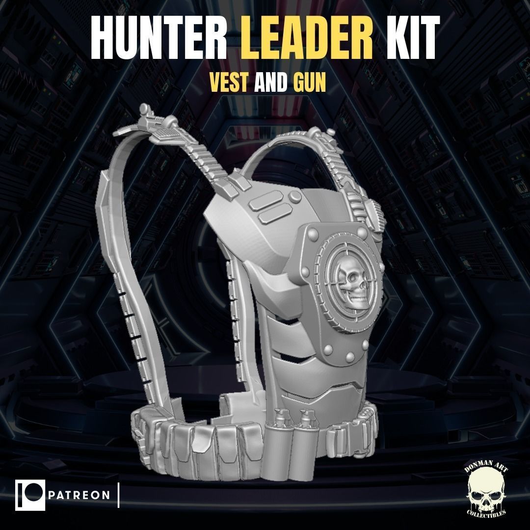 Hunter Leader Kit for Action Figures 3D print model_7
