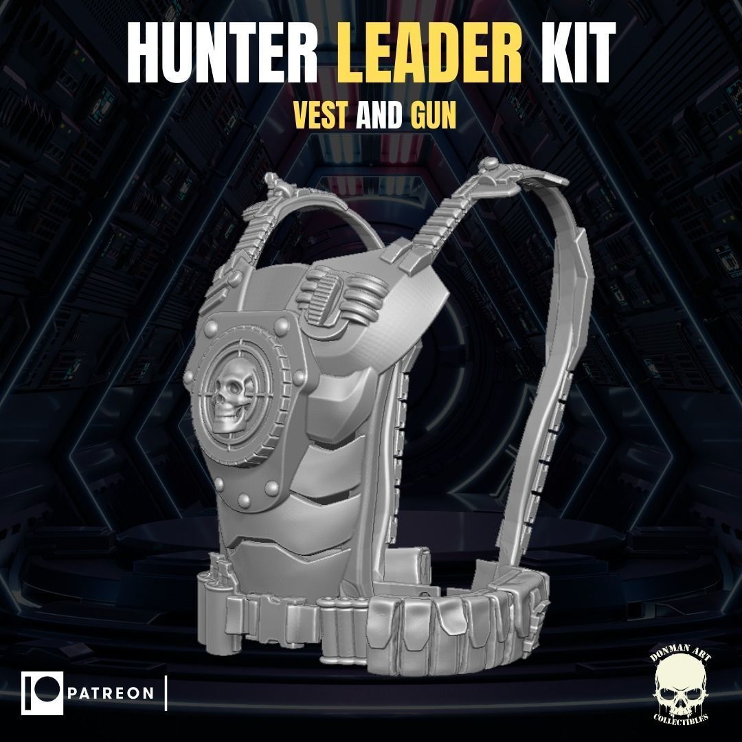 Hunter Leader Kit for Action Figures 3D print model_16