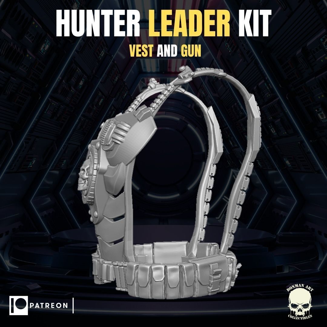 Hunter Leader Kit for Action Figures 3D print model_19