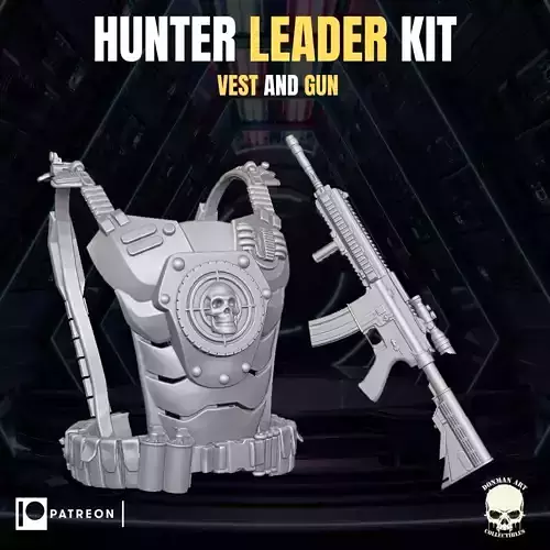 Hunter Leader Kit for Action Figures 3D print model