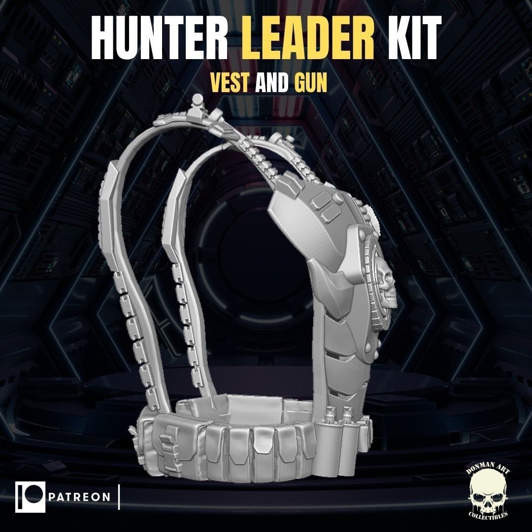 Hunter Leader Kit for Action Figures 3D print model_5