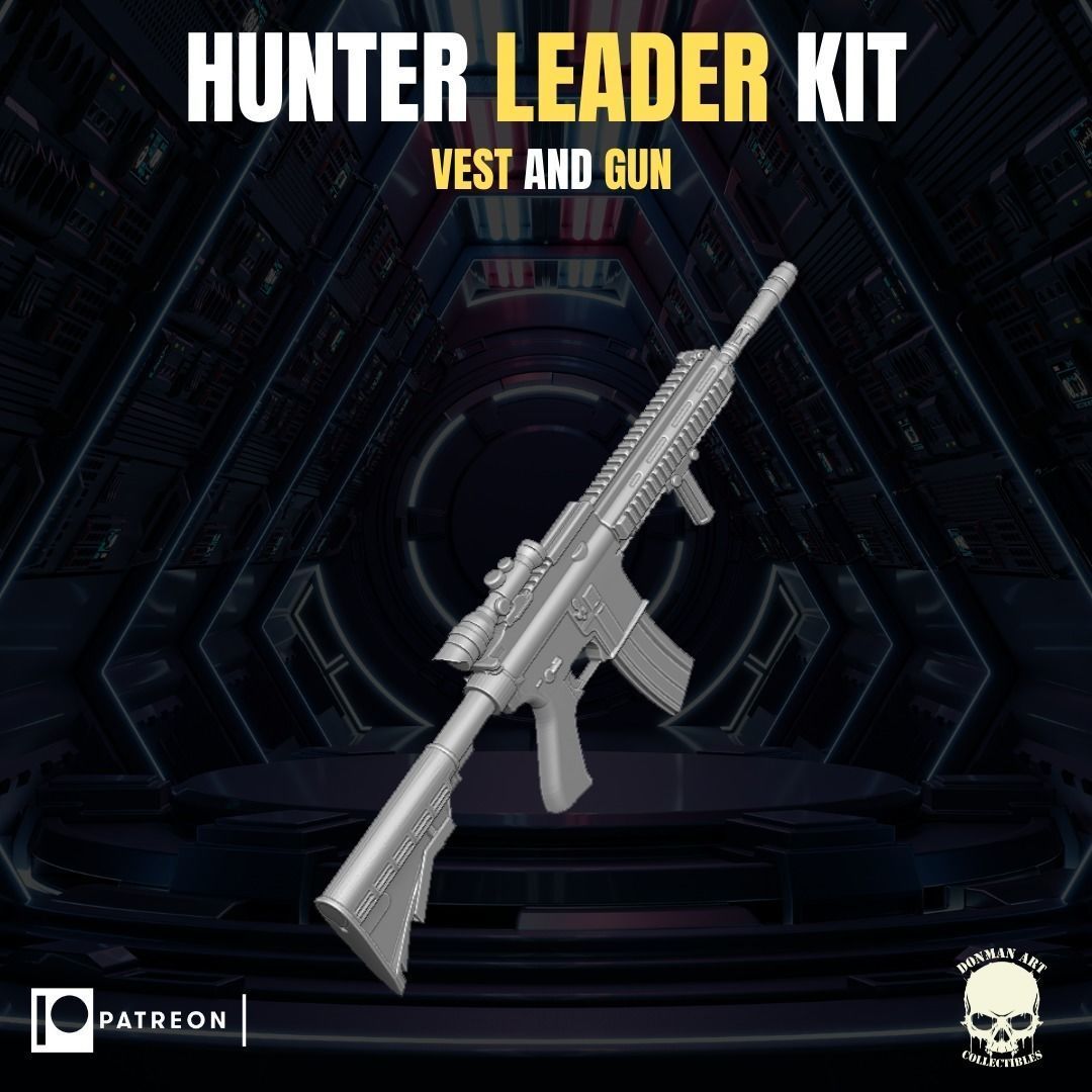 Hunter Leader Kit for Action Figures 3D print model_18