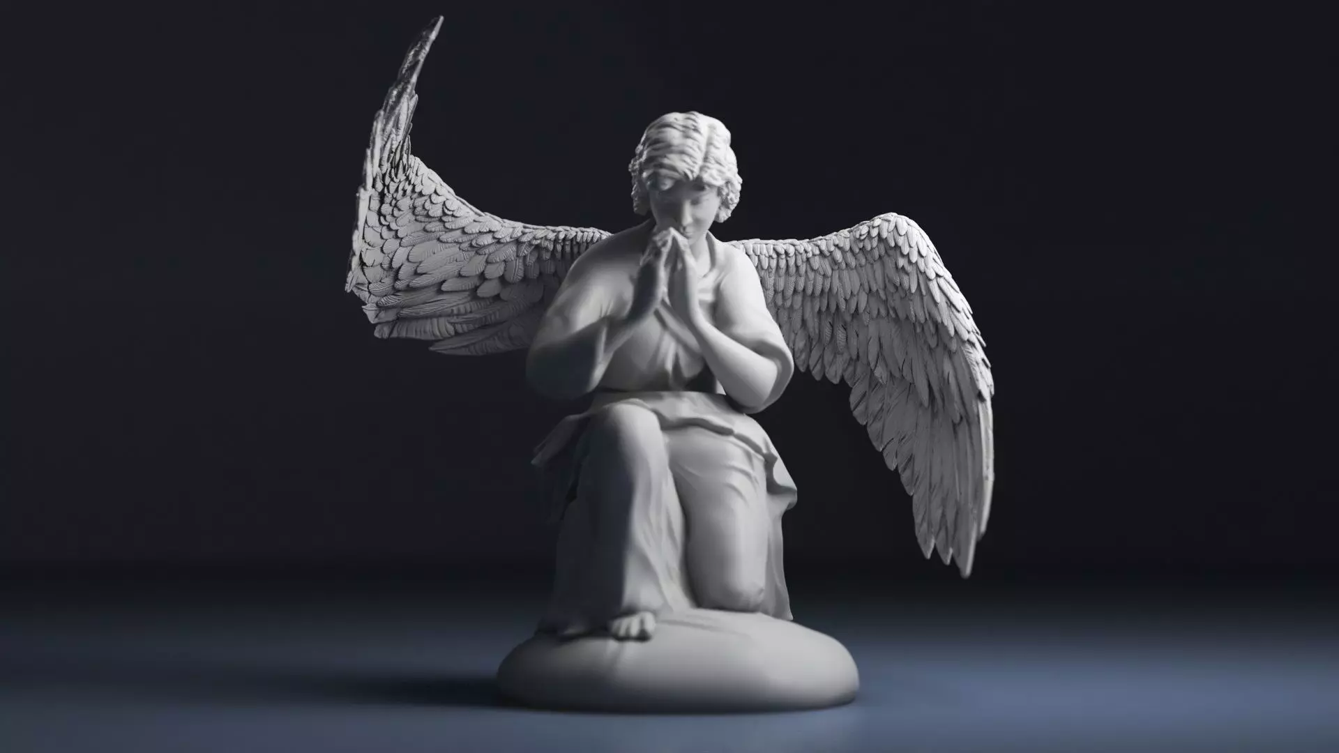 angel praying 3D print model
