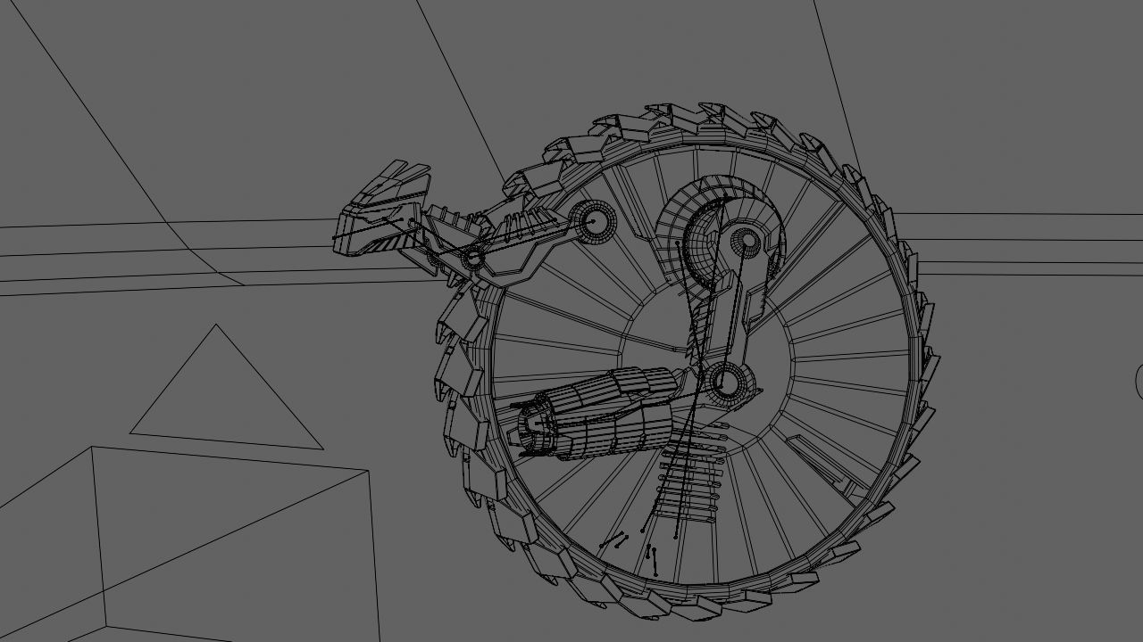 DRAGON BOT rigged - animated 3D model_26