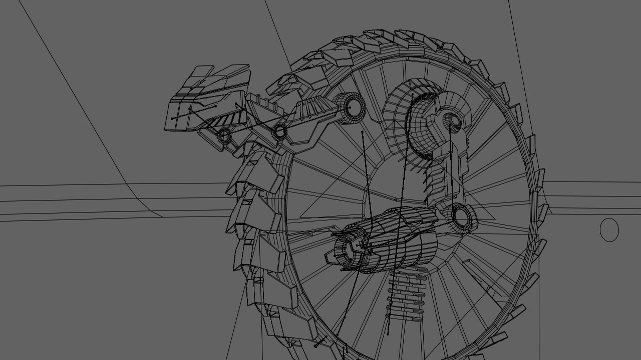 DRAGON BOT rigged - animated 3D model_25