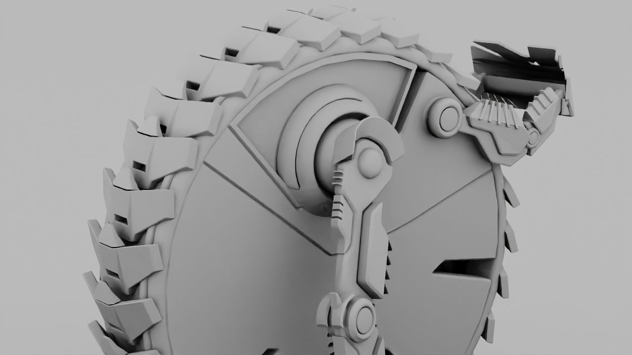 DRAGON BOT rigged - animated 3D model_19