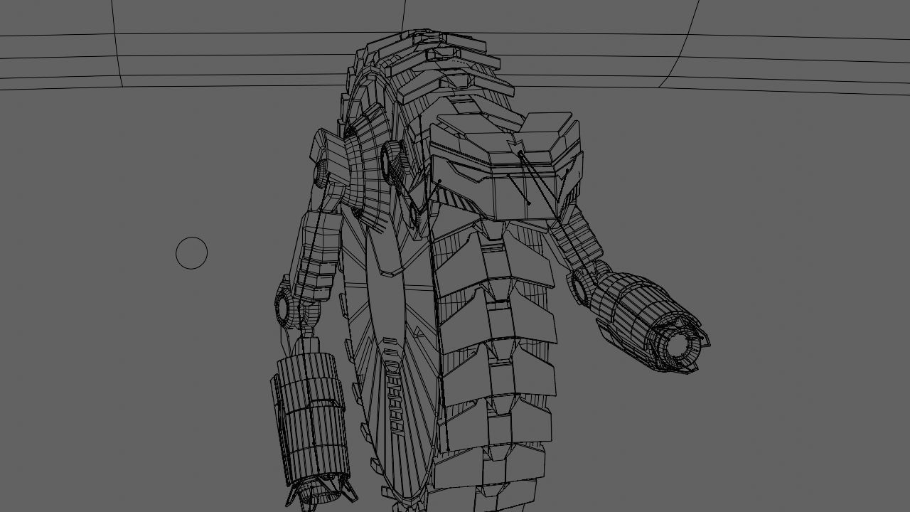 DRAGON BOT rigged - animated 3D model_24