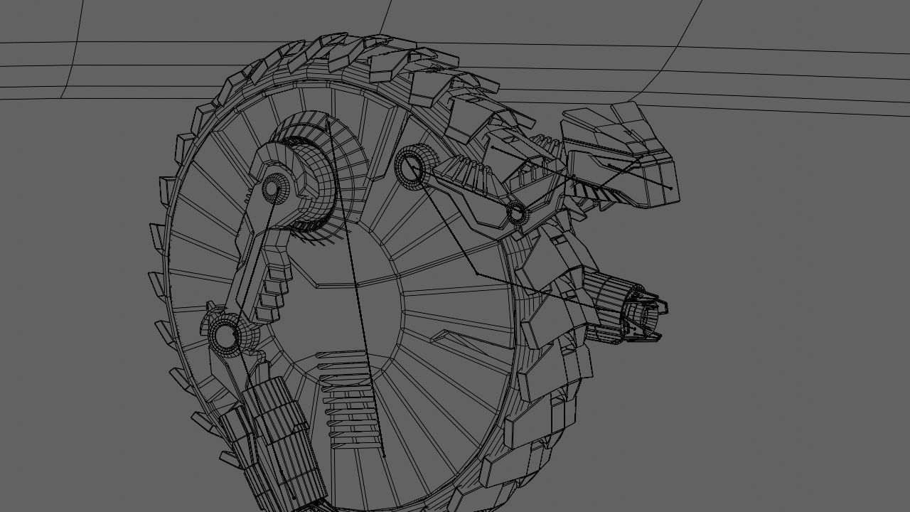 DRAGON BOT rigged - animated 3D model_23