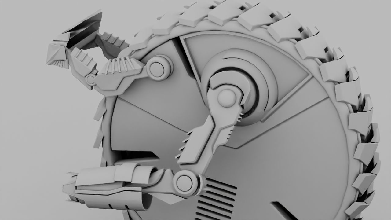 DRAGON BOT rigged - animated 3D model_20