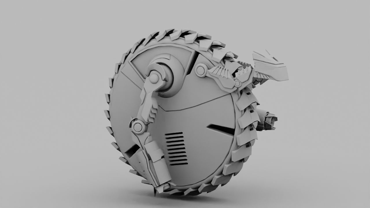 DRAGON BOT rigged - animated 3D model_18