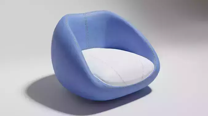 Stylish blue chair