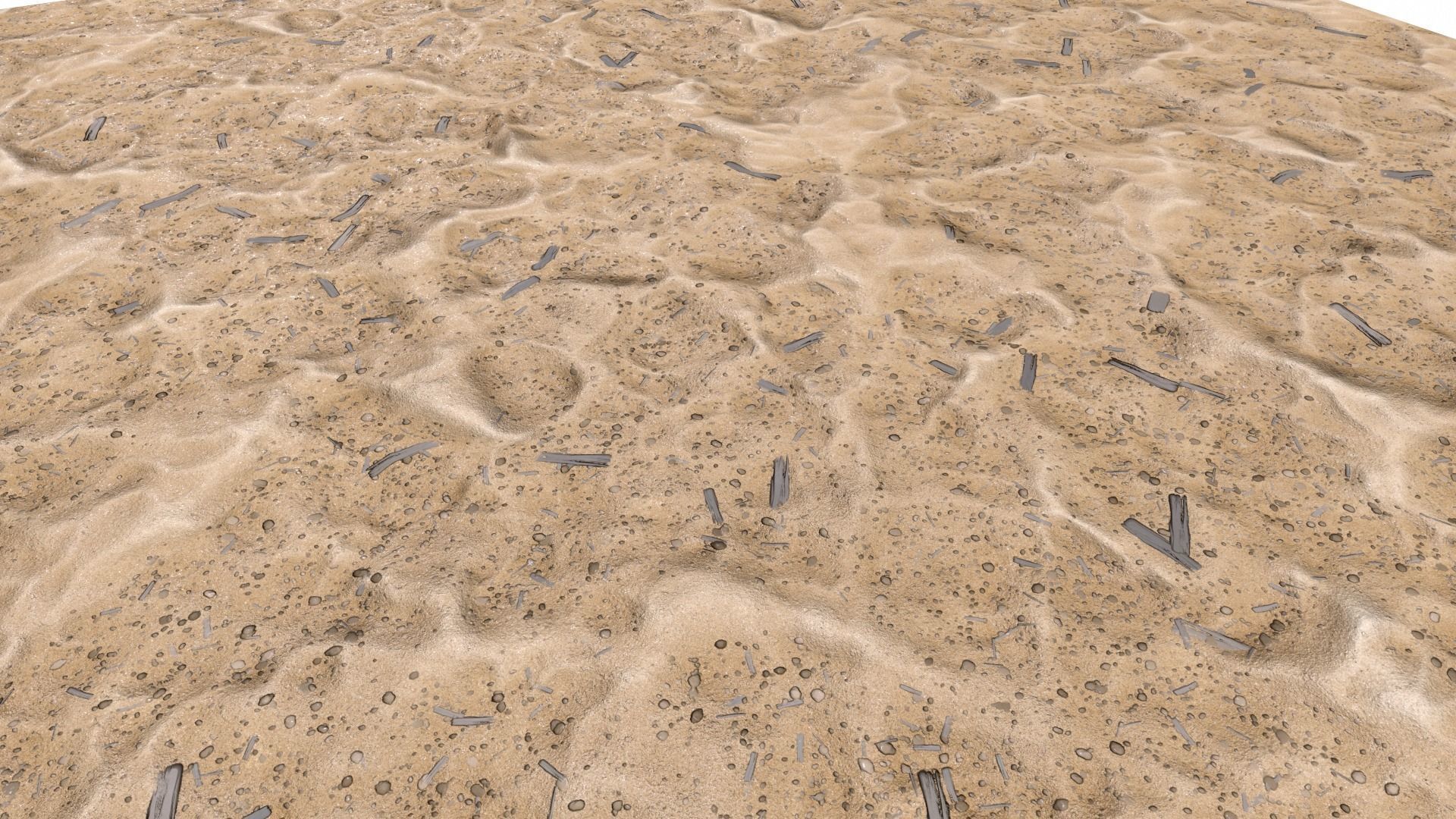 Sand Landscape 3D model_7