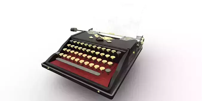 1940s Typewriter Free 3D model