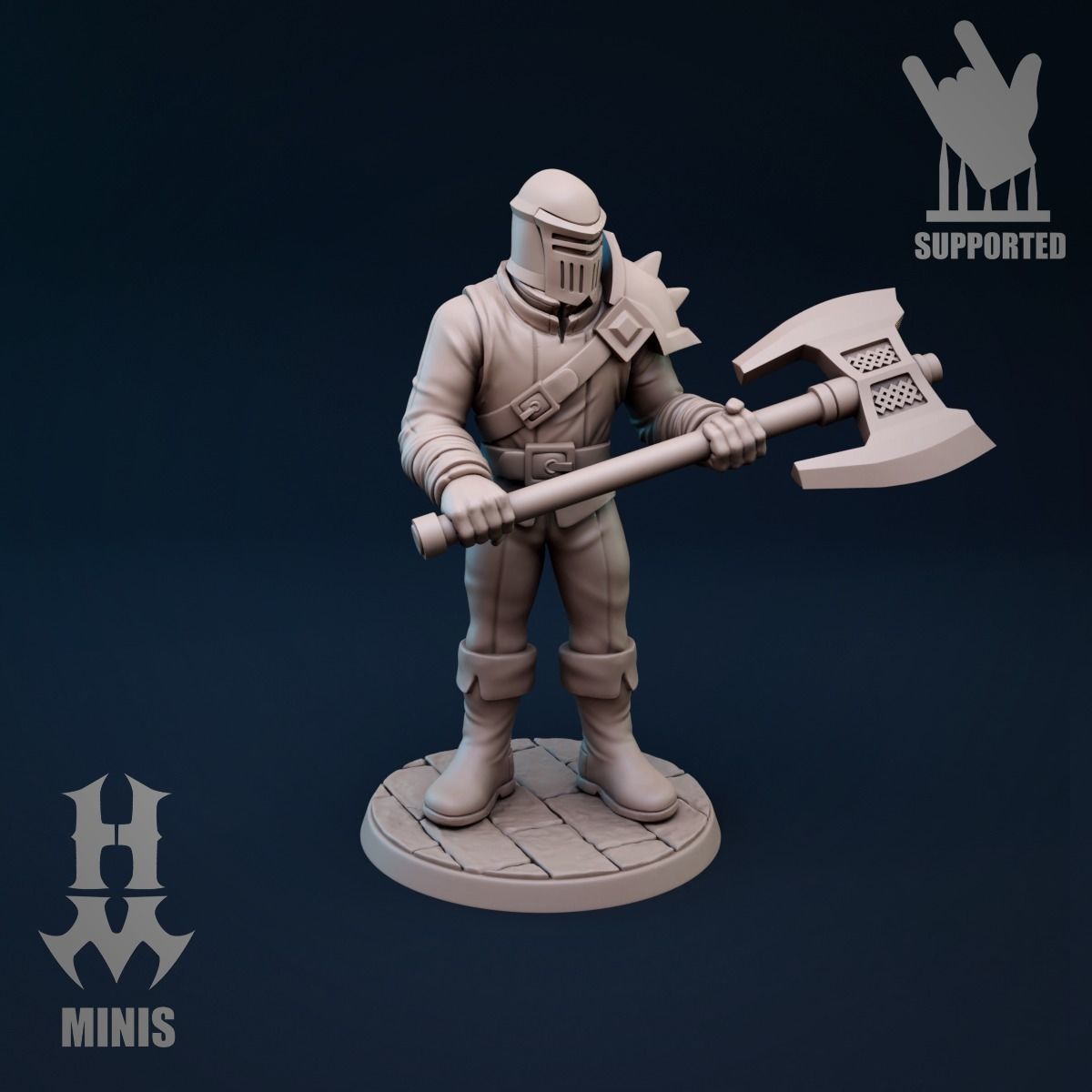 Axe warrior 3D print model_1
