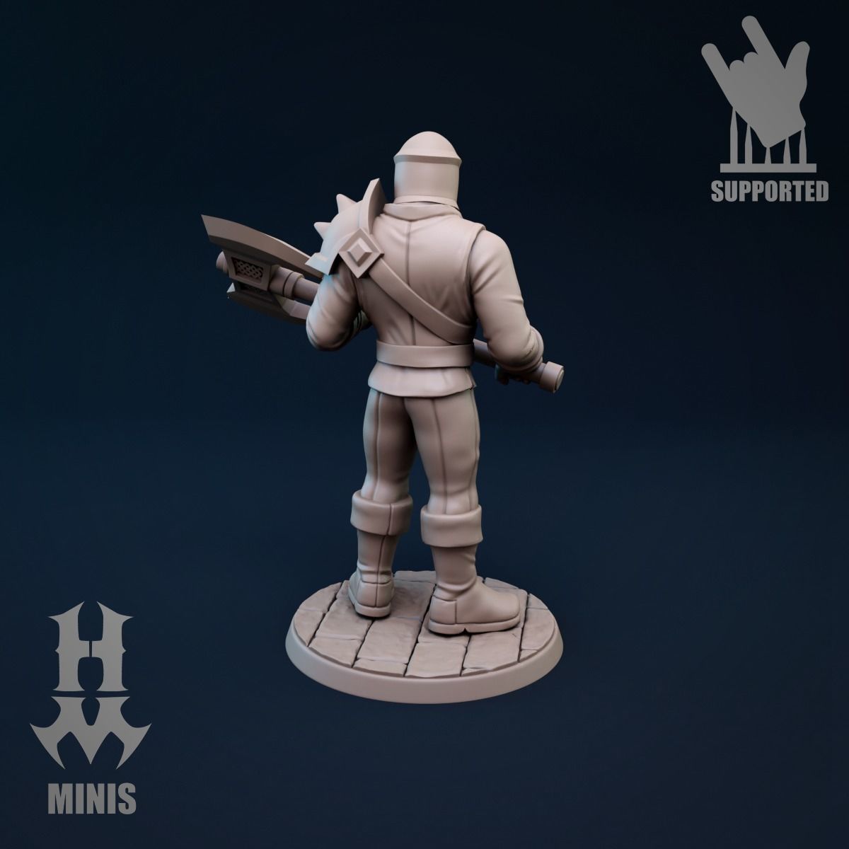 Axe warrior 3D print model_2