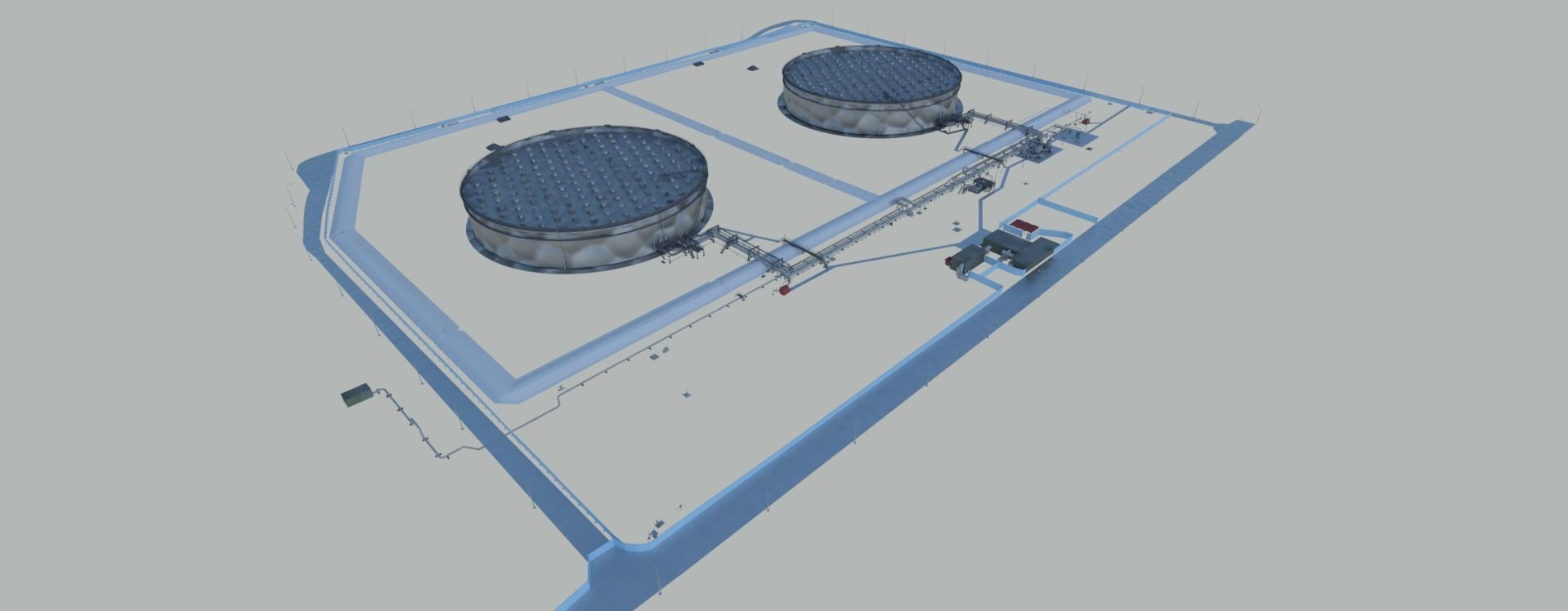 Oil Gas refinery 3D model  3D model_3