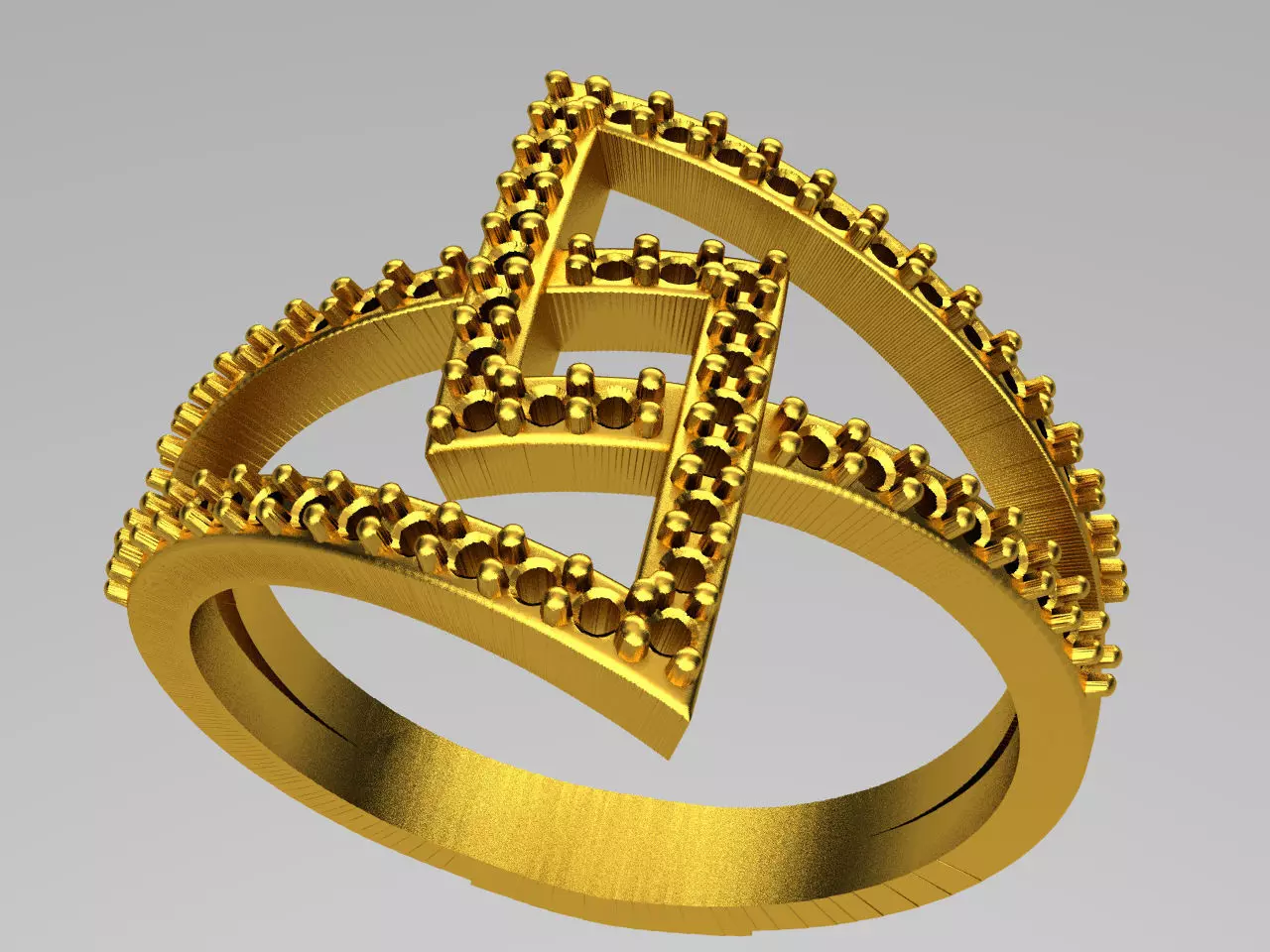 D003-TEL gold ring with diamonds 3D print model_0