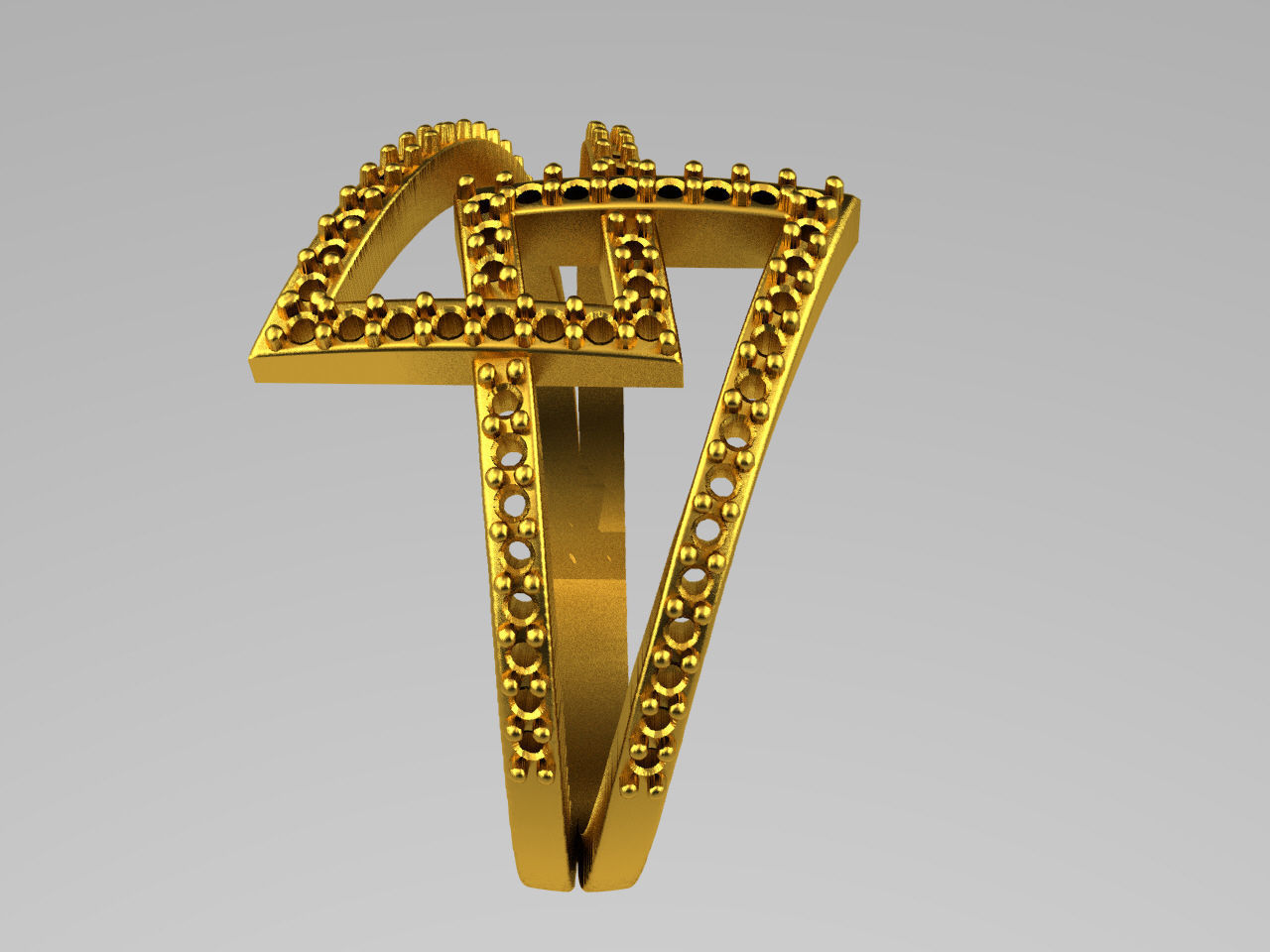 D003-TEL gold ring with diamonds 3D print model_2