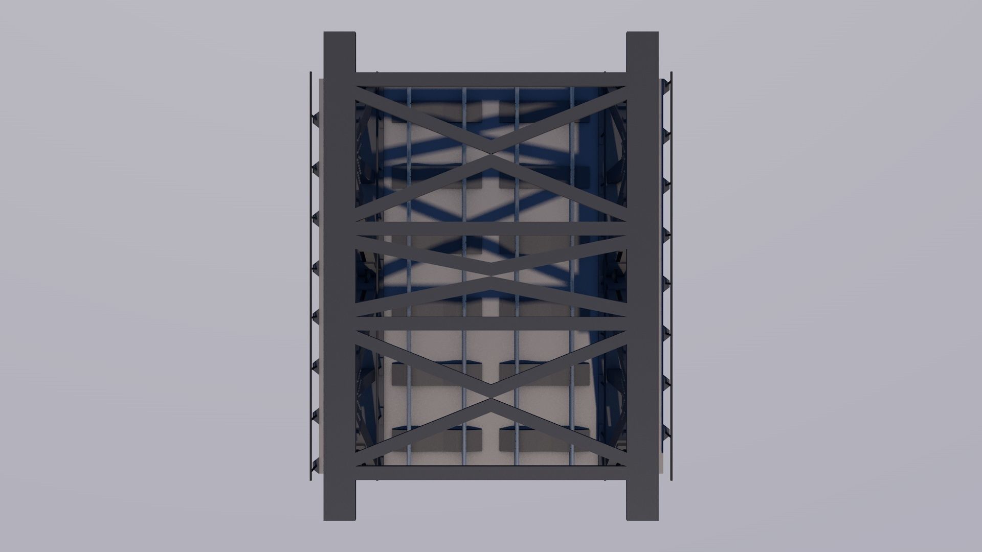 Railway bridge C4D 3D model_5