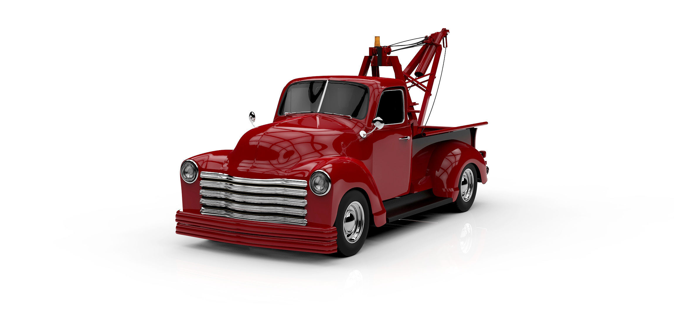 1953 CHEVROLET WRECKER 3100 TOW TRUCK  3D model_3