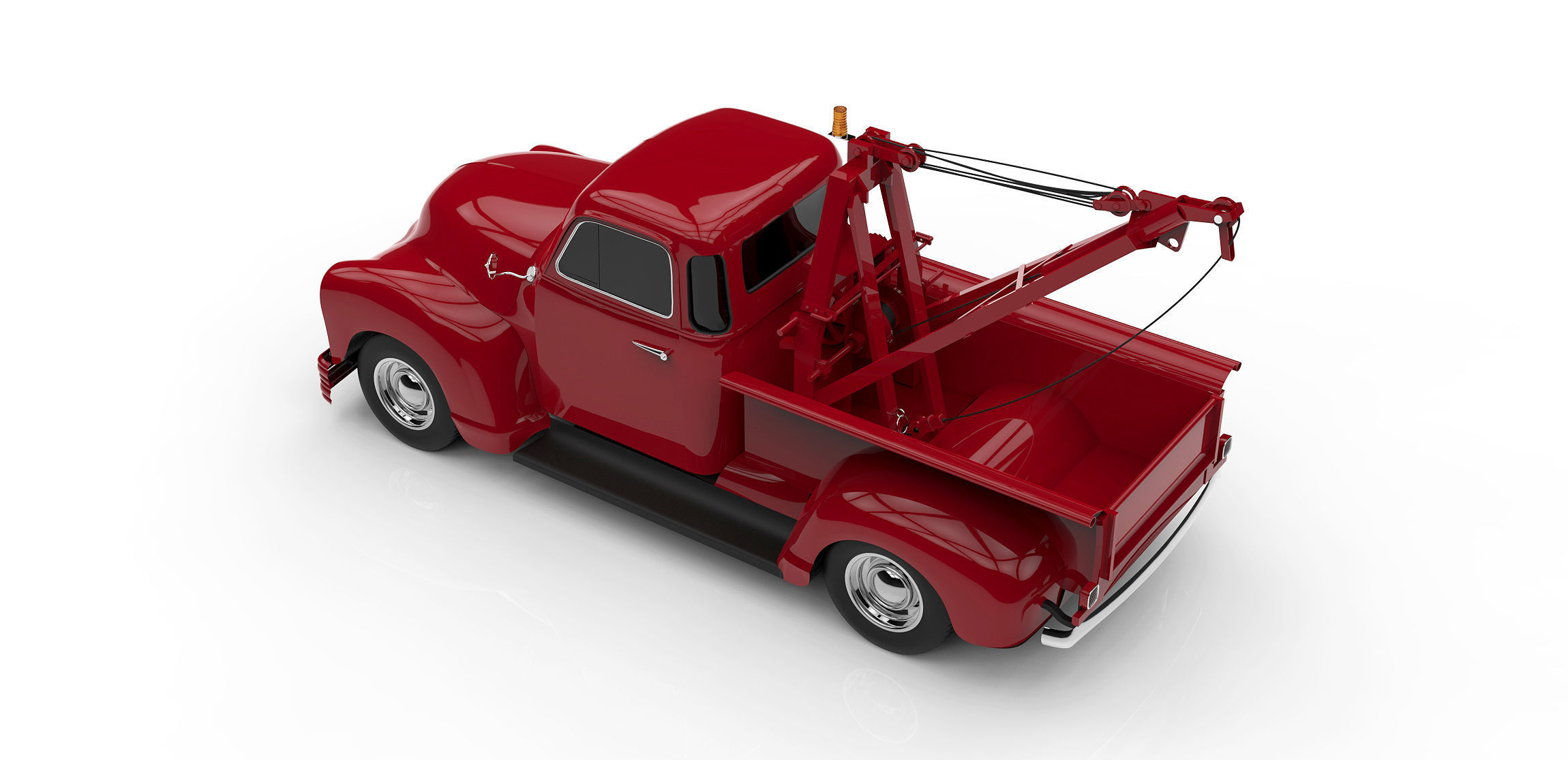 1953 CHEVROLET WRECKER 3100 TOW TRUCK  3D model_9
