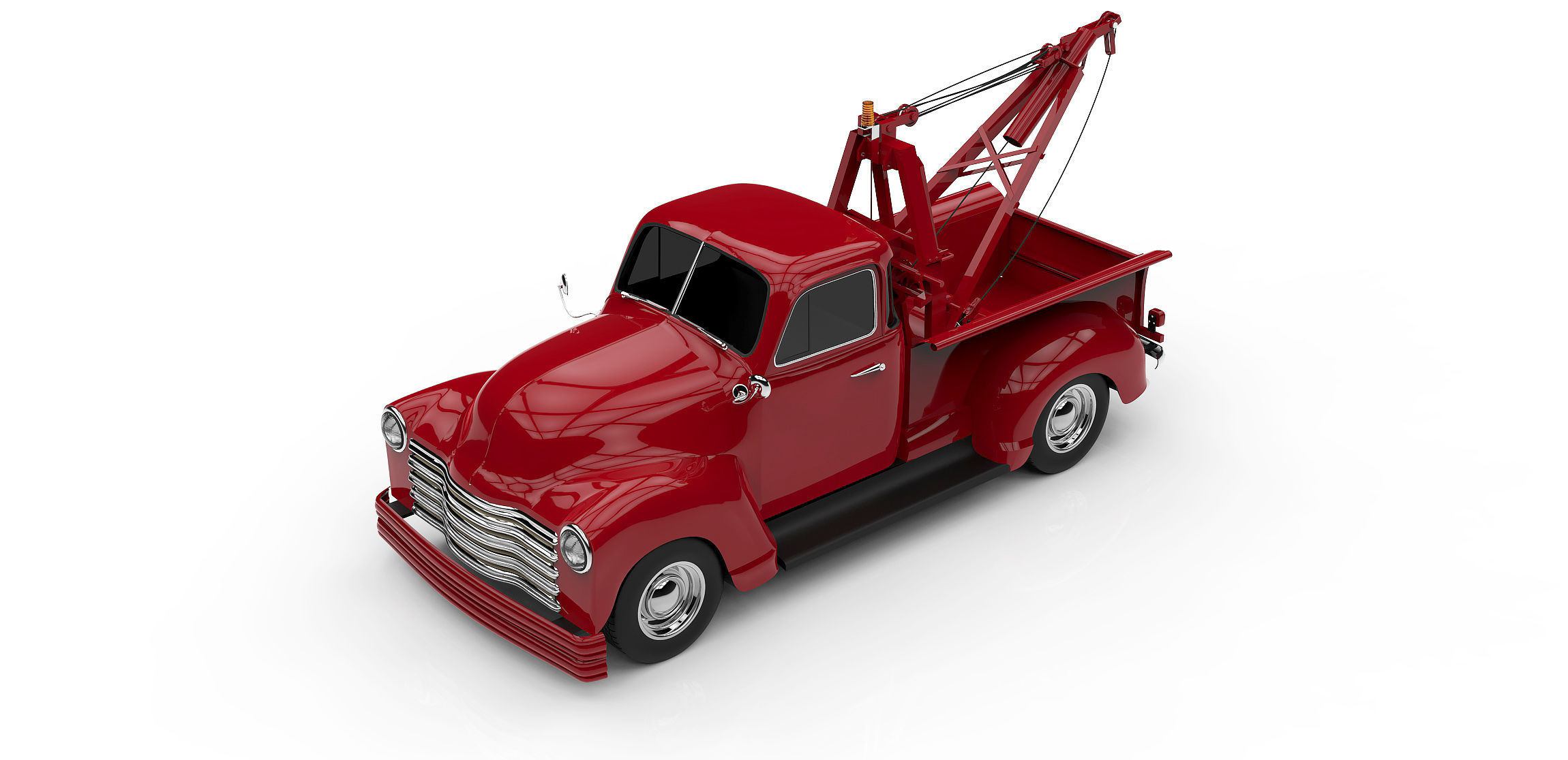 1953 CHEVROLET WRECKER 3100 TOW TRUCK  3D model_4