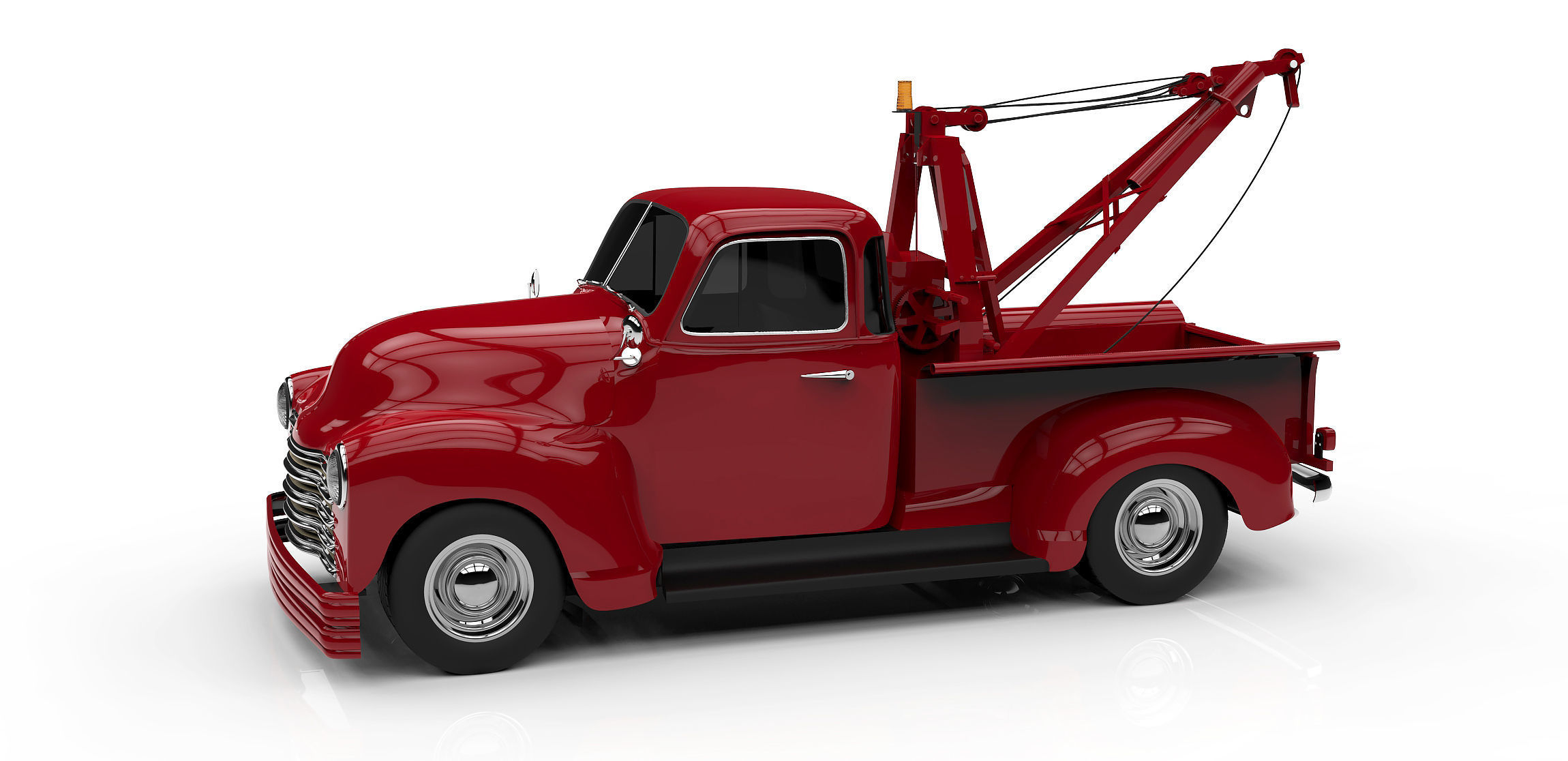 1953 CHEVROLET WRECKER 3100 TOW TRUCK  3D model_13