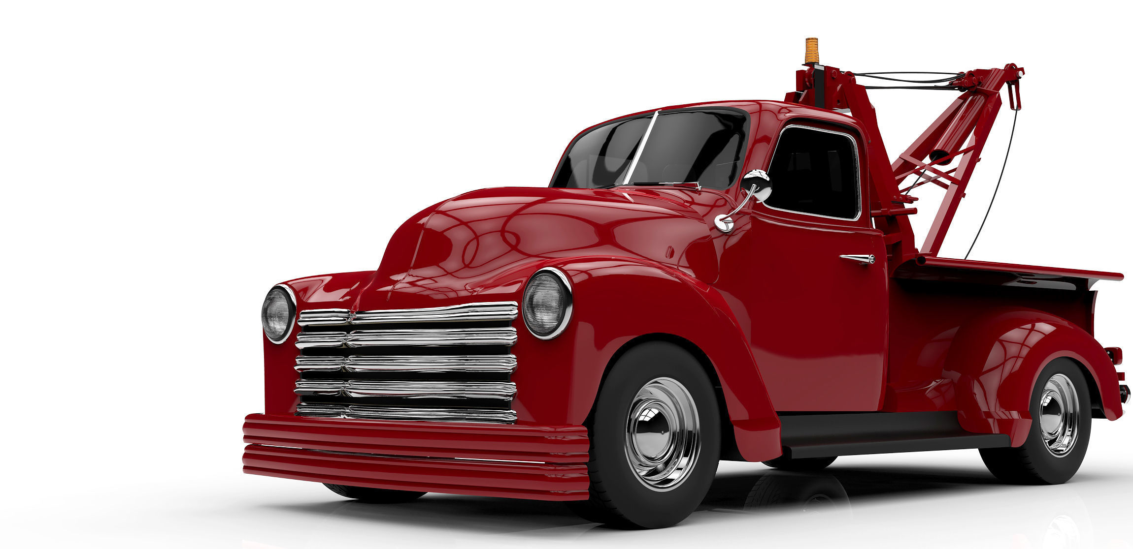 1953 CHEVROLET WRECKER 3100 TOW TRUCK  3D model_5