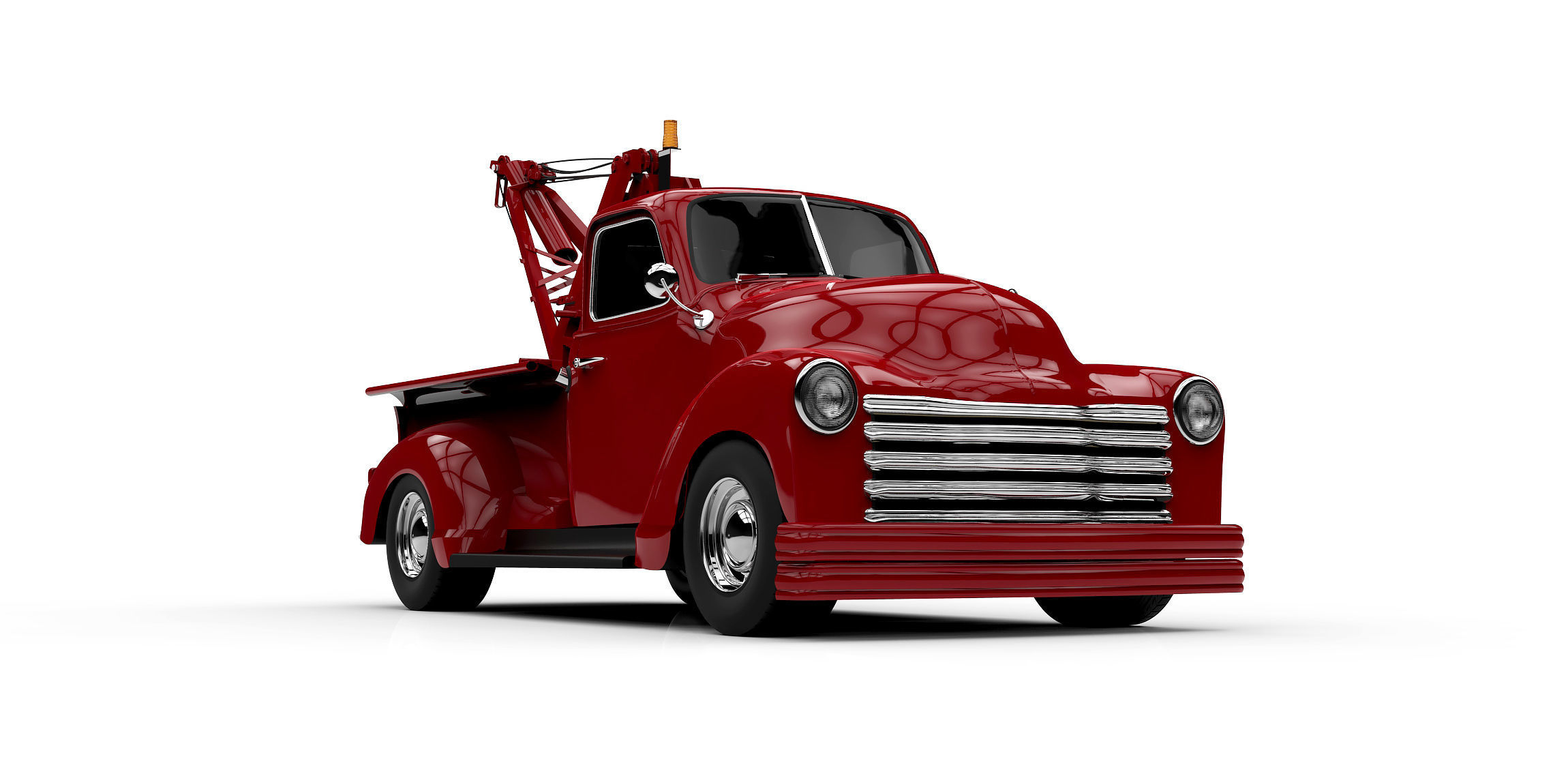 1953 CHEVROLET WRECKER 3100 TOW TRUCK  3D model_10