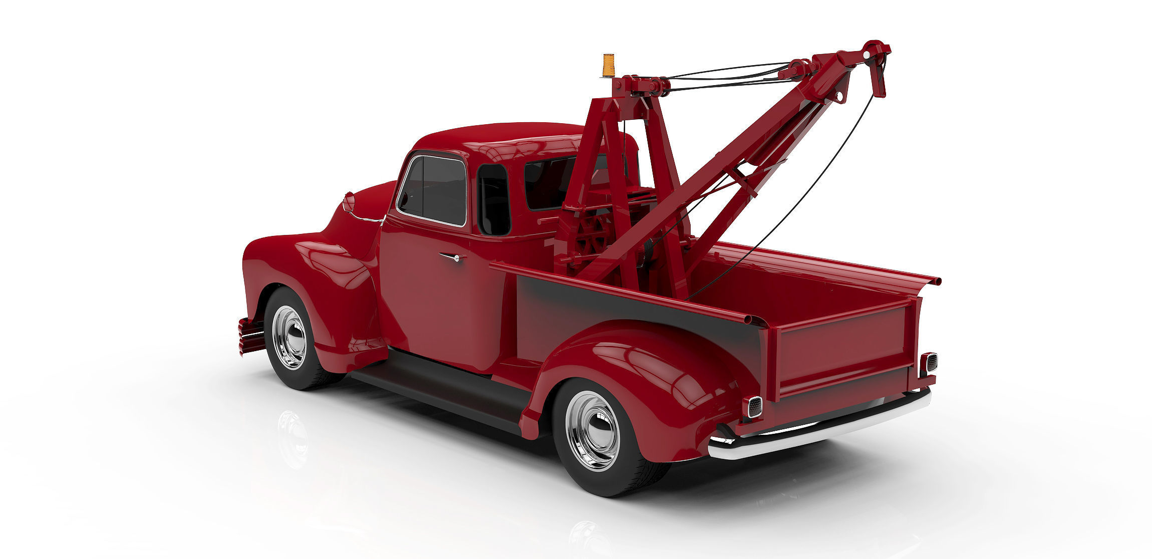 1953 CHEVROLET WRECKER 3100 TOW TRUCK  3D model_2
